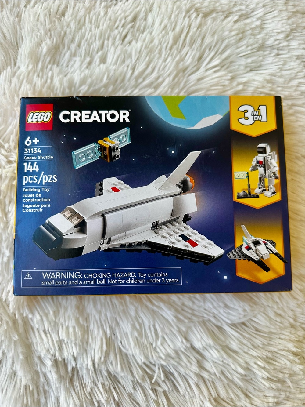 LEGO Creator 31134 Space Shuttle 3 in 1 Building Set New Sealed 144 Pc
